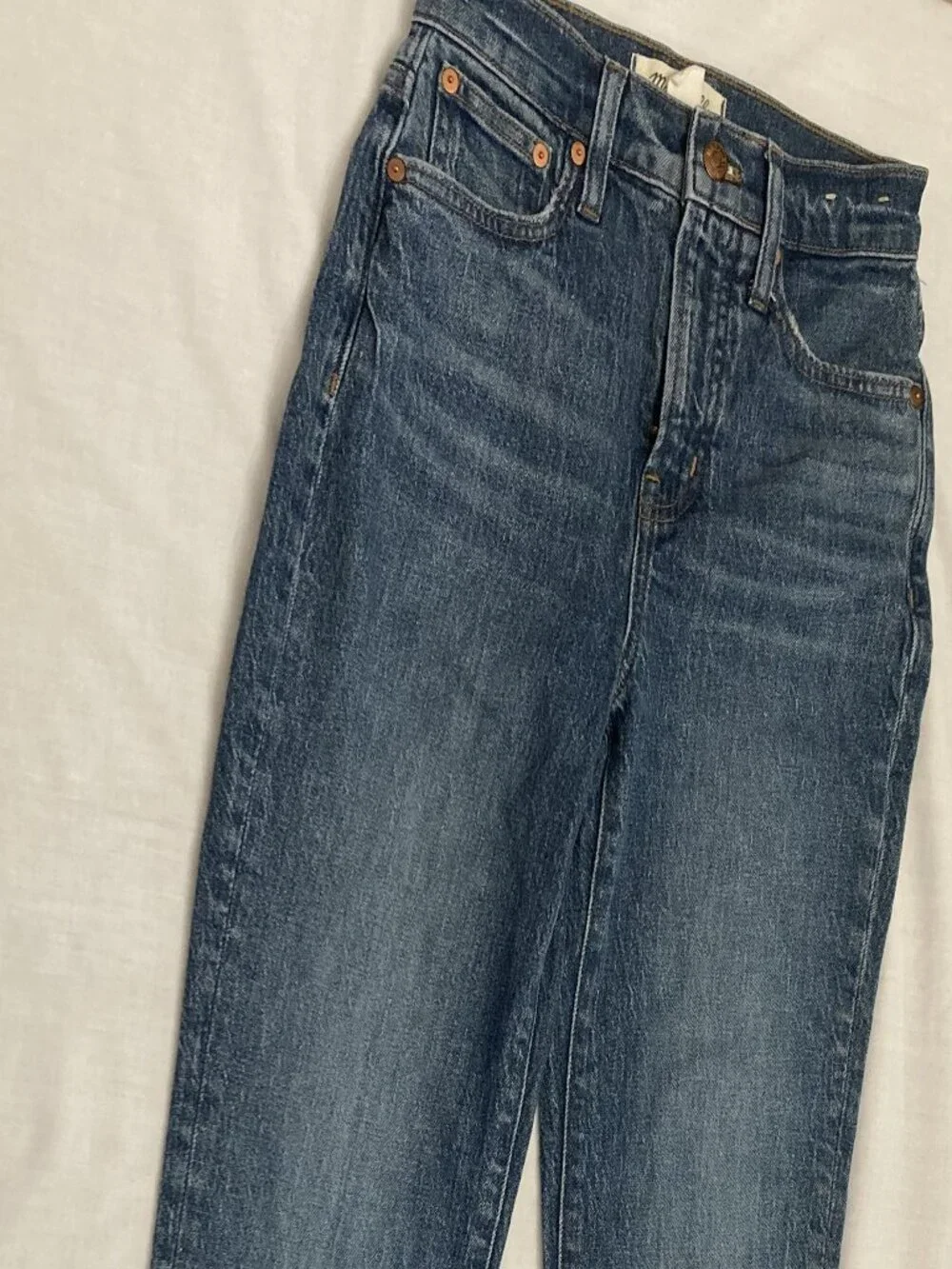 Madewell 9” The Perfect Vintage Jean Blue Jeans Size 23 Women's Preppy Denim - Picture 4 of 8